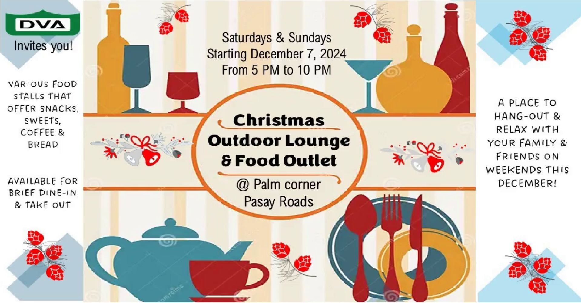 Christmas Outdoor Lounge & Food Outlet