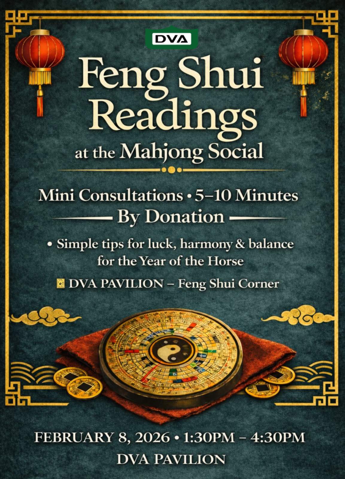 Feng Shui Readings at the Mahjong Social